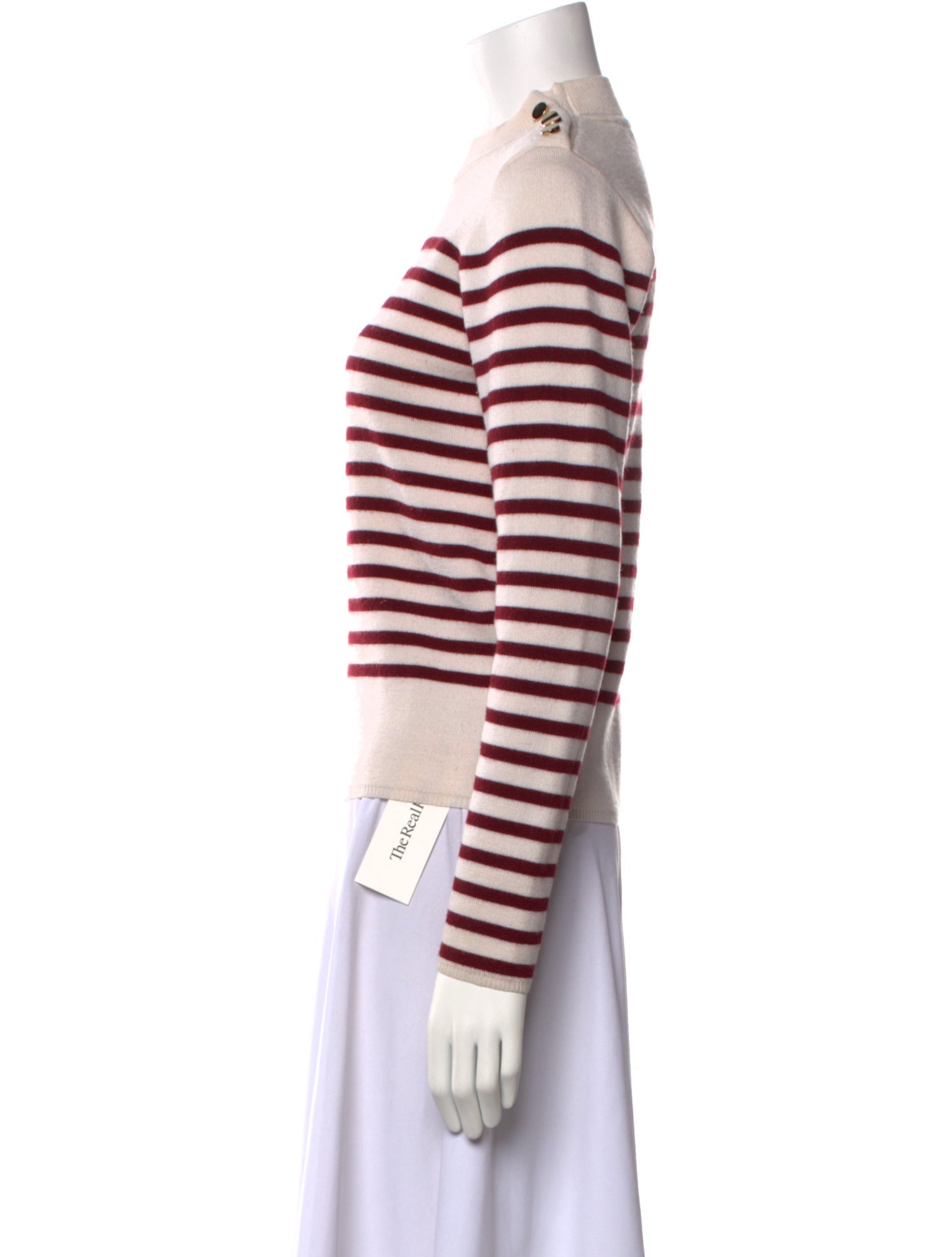 Sandro Striped Crew Neck Sweater