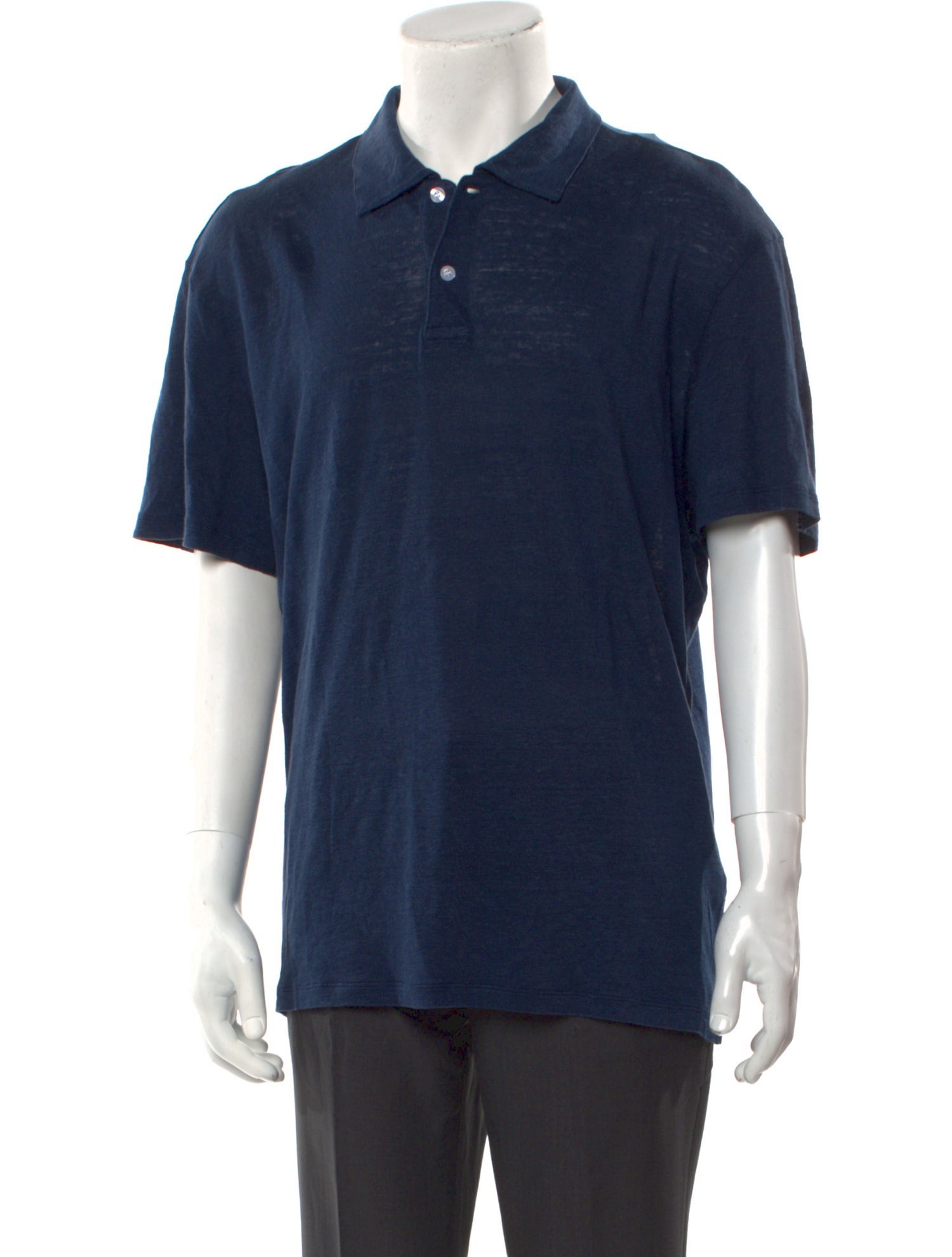 Sandro Linen Collar Polo Shirt