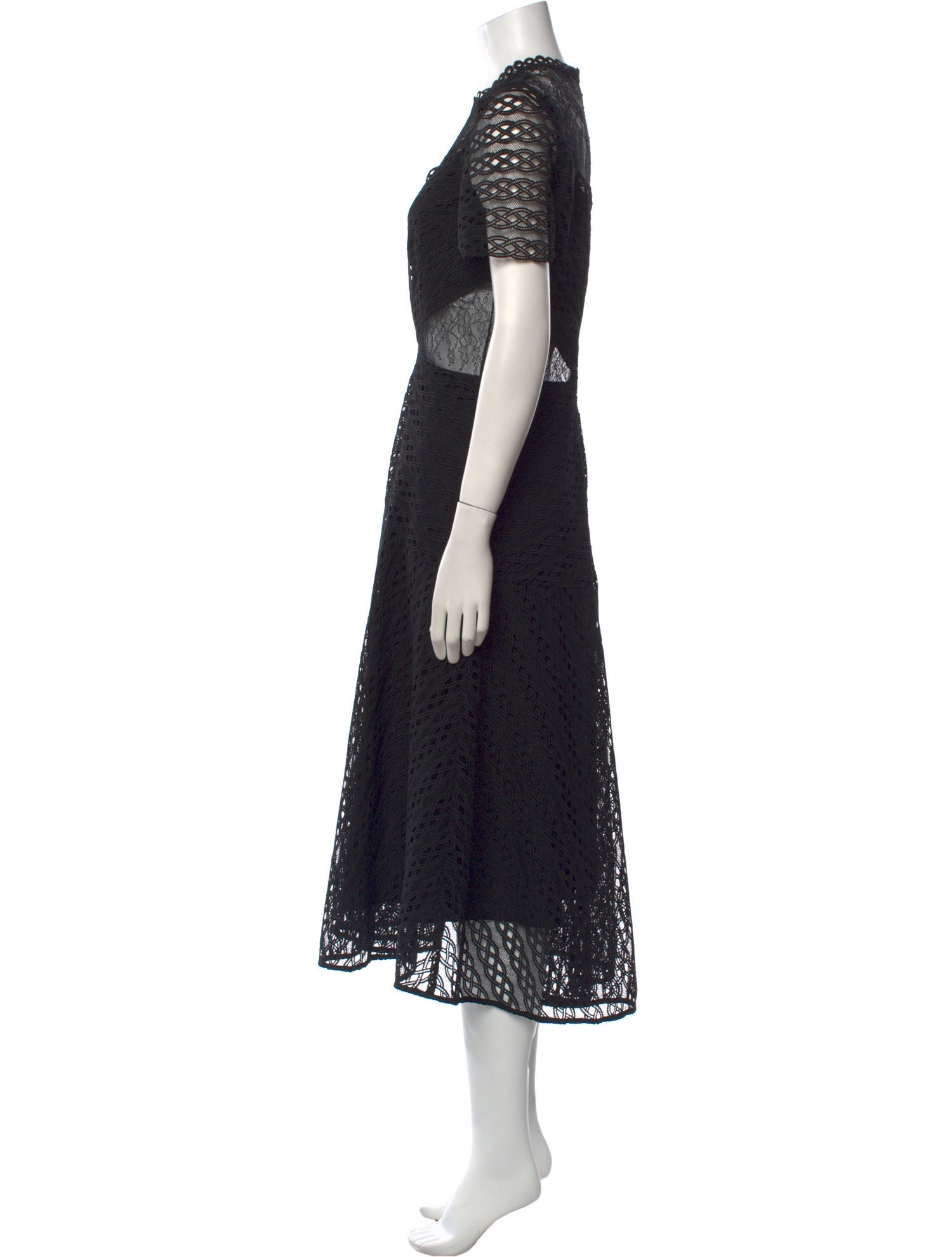 Sandro Lace Pattern Midi Length Dress w/ Tags