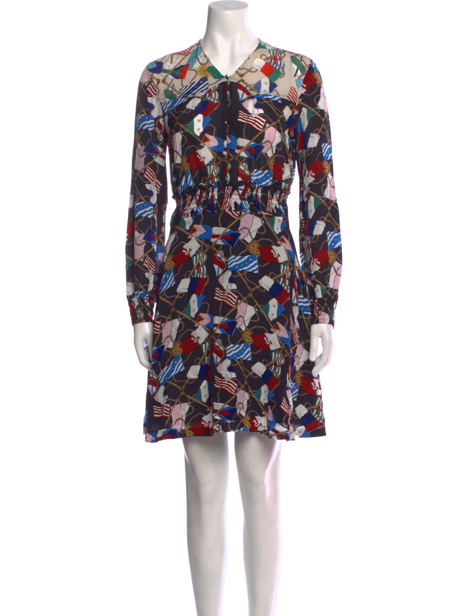 Sandro Floral Print Mini Dress