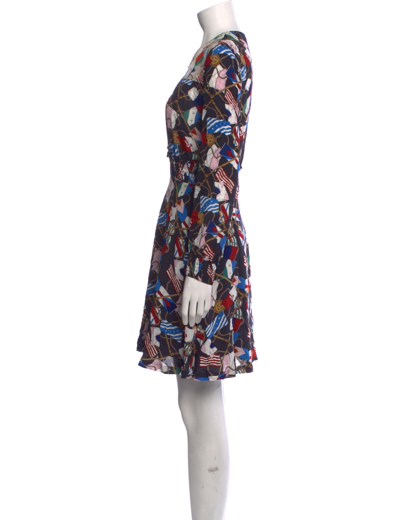 Sandro Floral Print Mini Dress