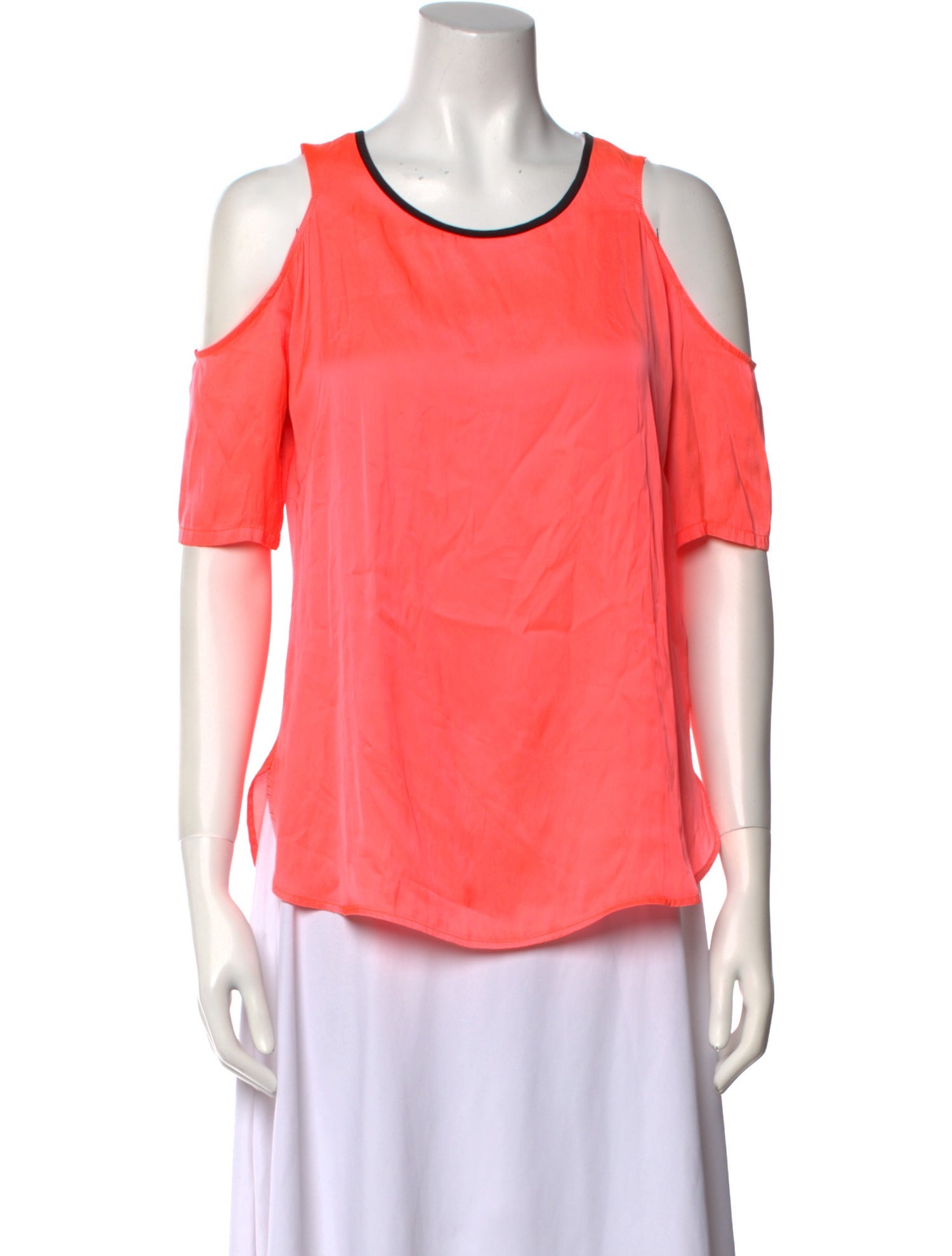 Sandro Scoop Neck Short Sleeve Blouse