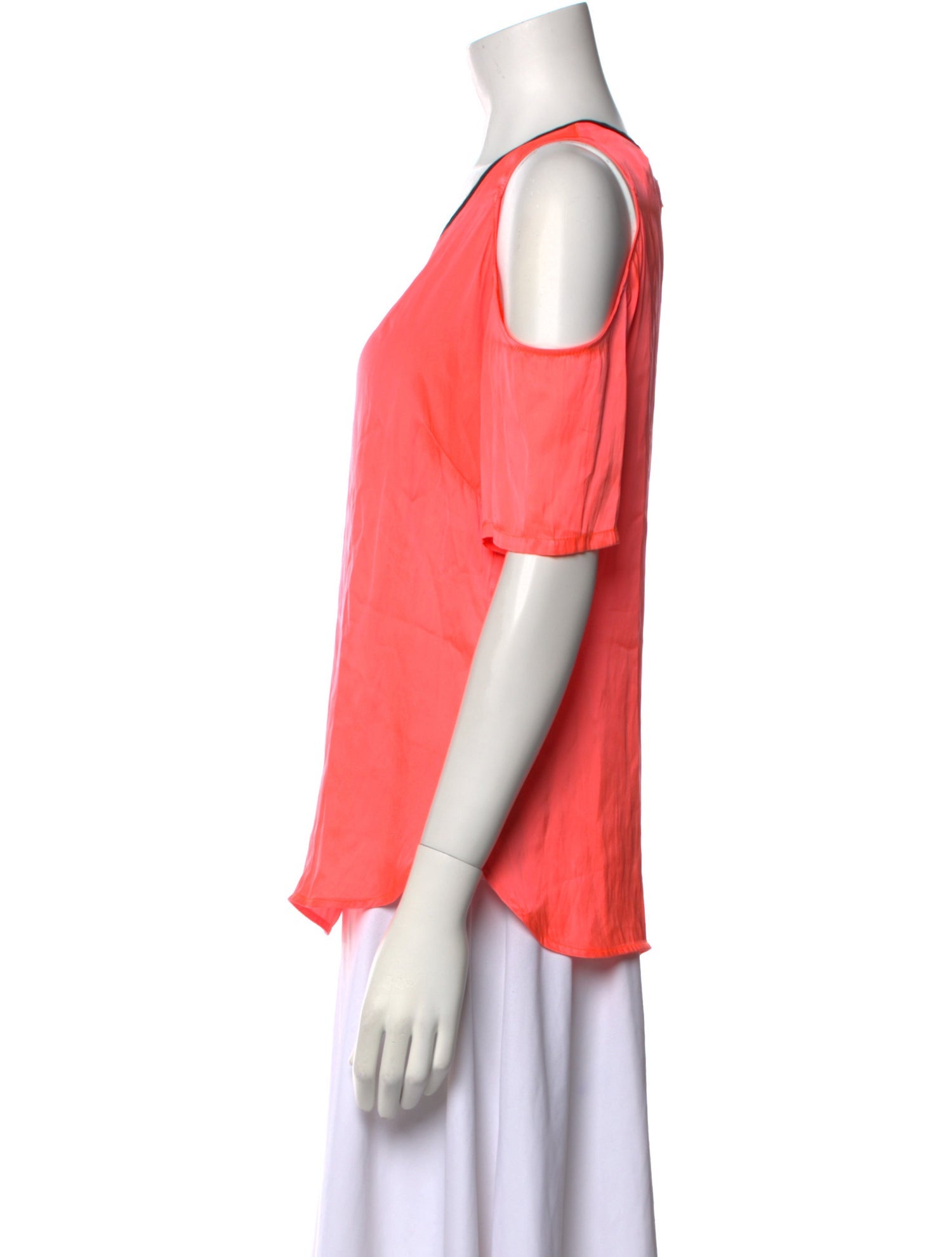 Sandro Scoop Neck Short Sleeve Blouse