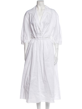 Sandro V-Neck Long Dress