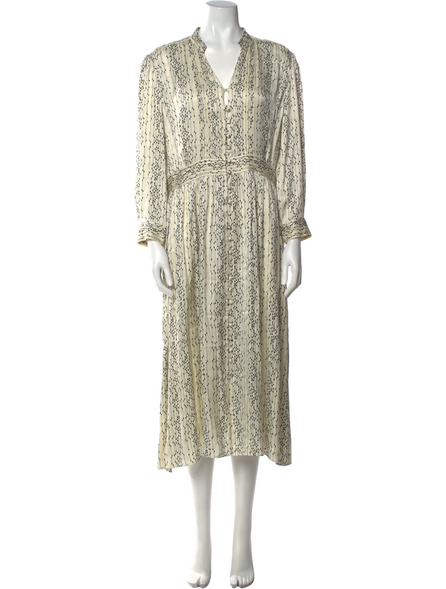 Sandro Printed Long Dress