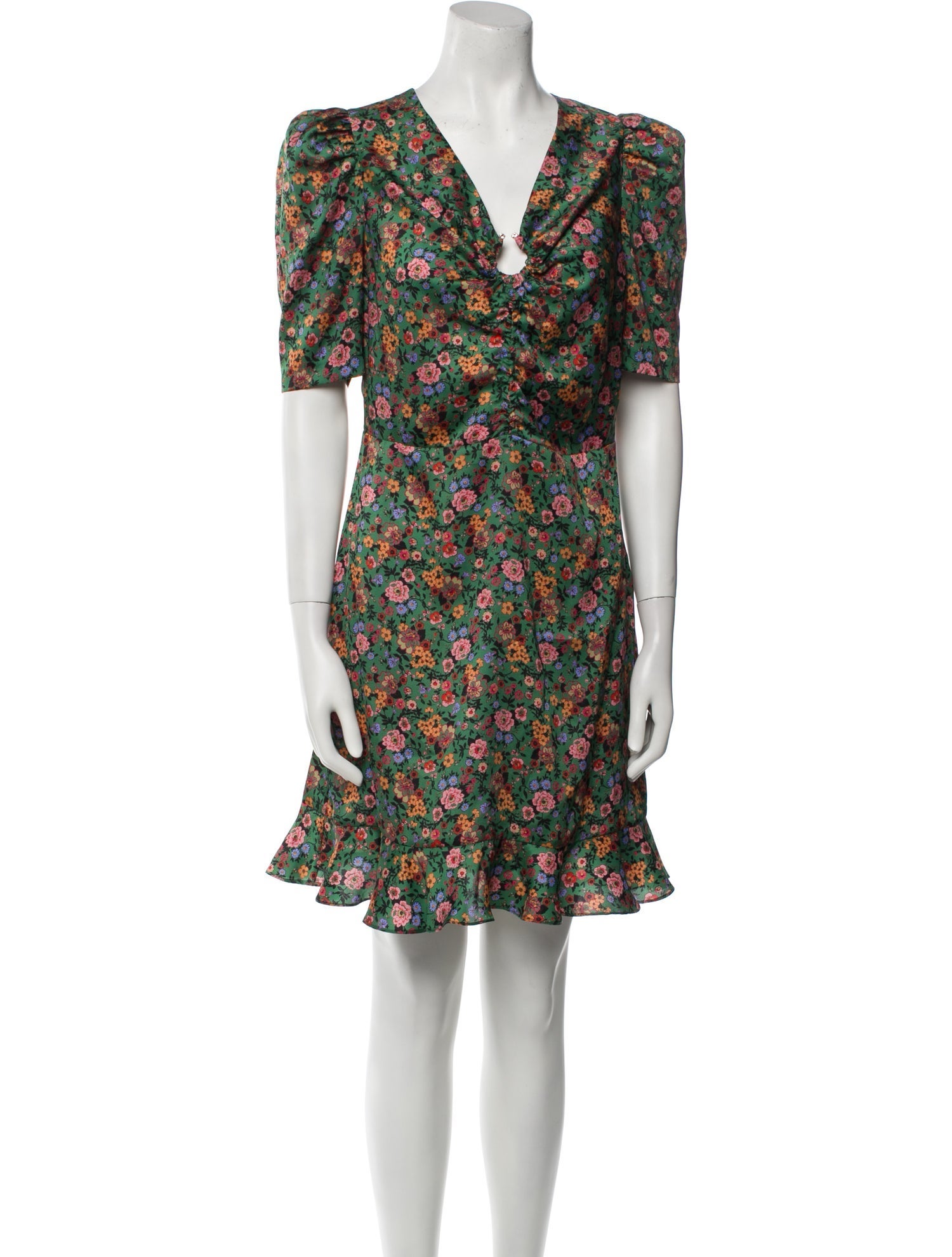Sandro Floral Print Mini Dress