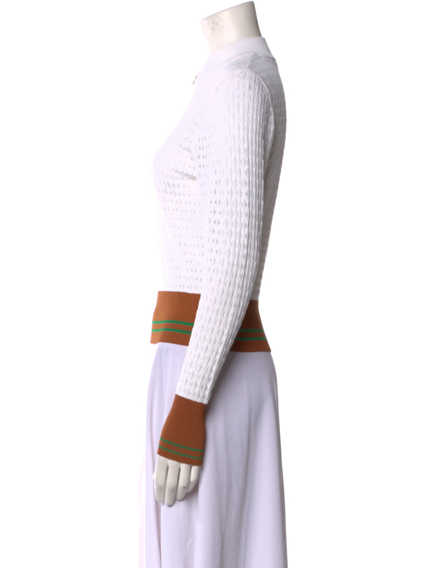 Sandro Mock Neck Long Sleeve Polo