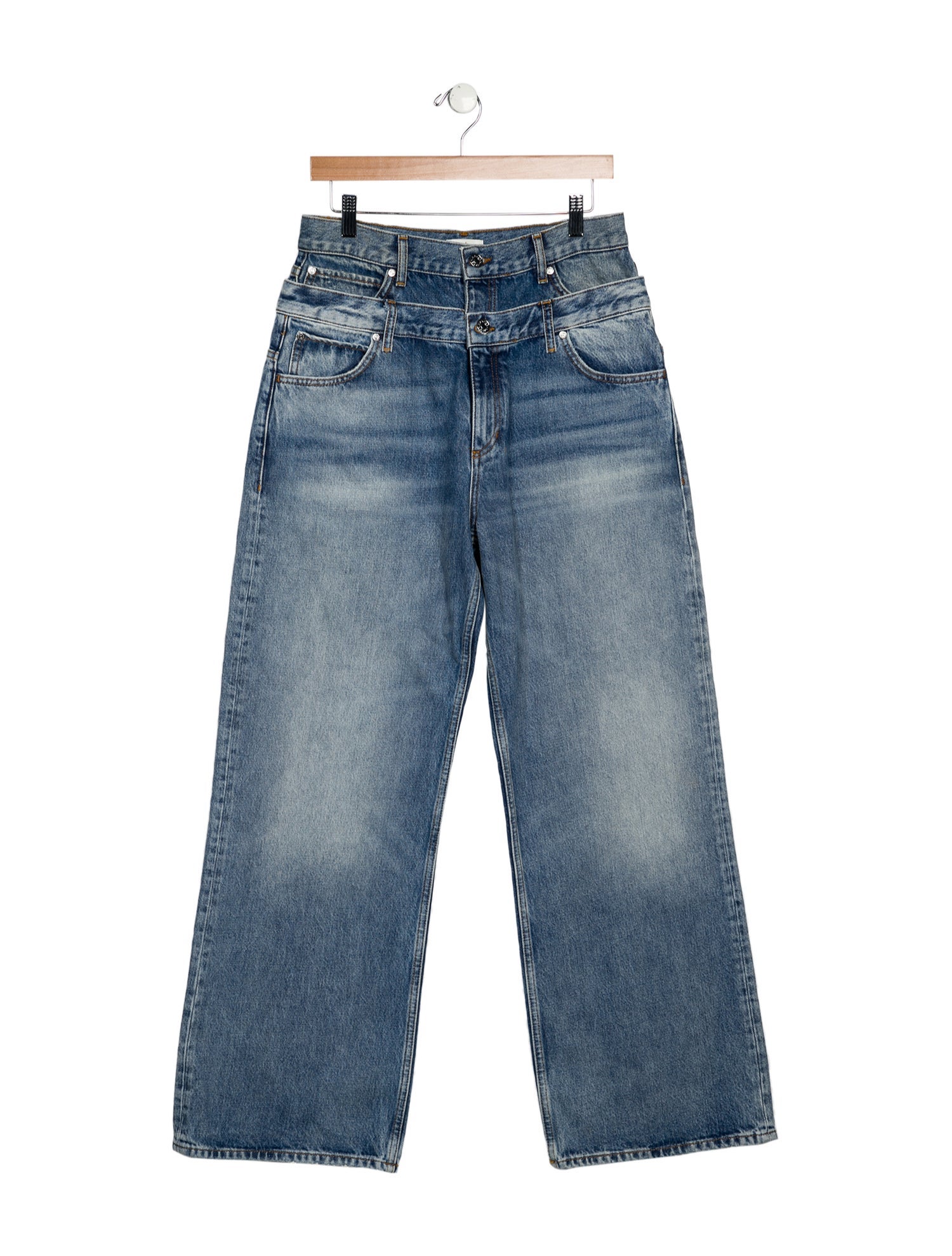 Sandro High-Rise Wide Leg Jeans