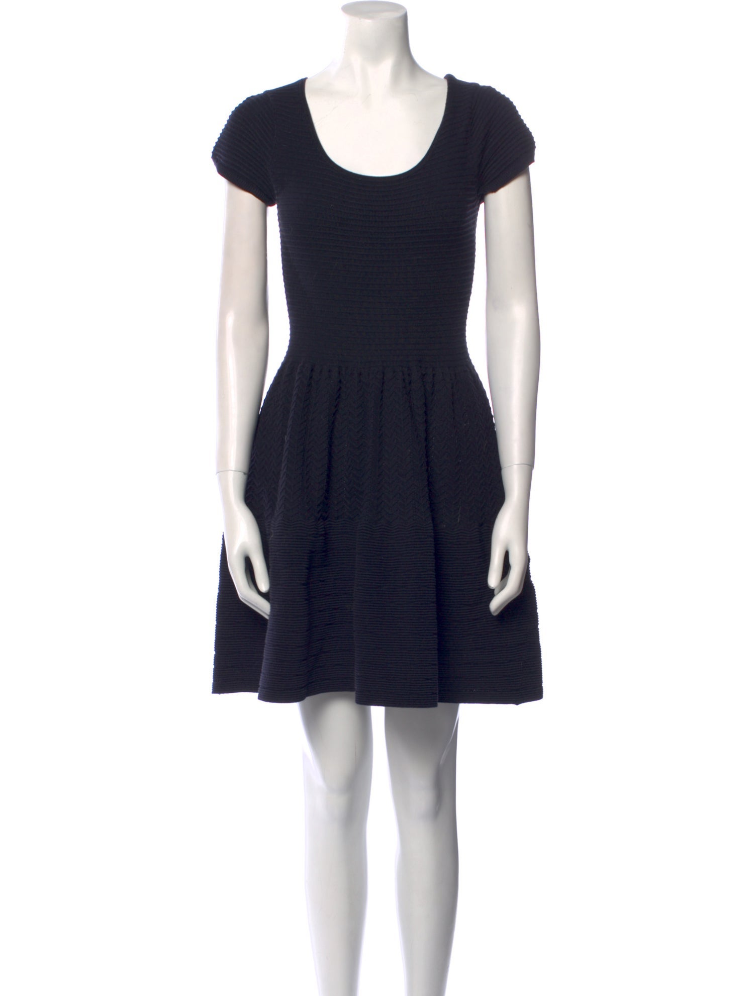 Sandro Scoop Neck Mini Dress