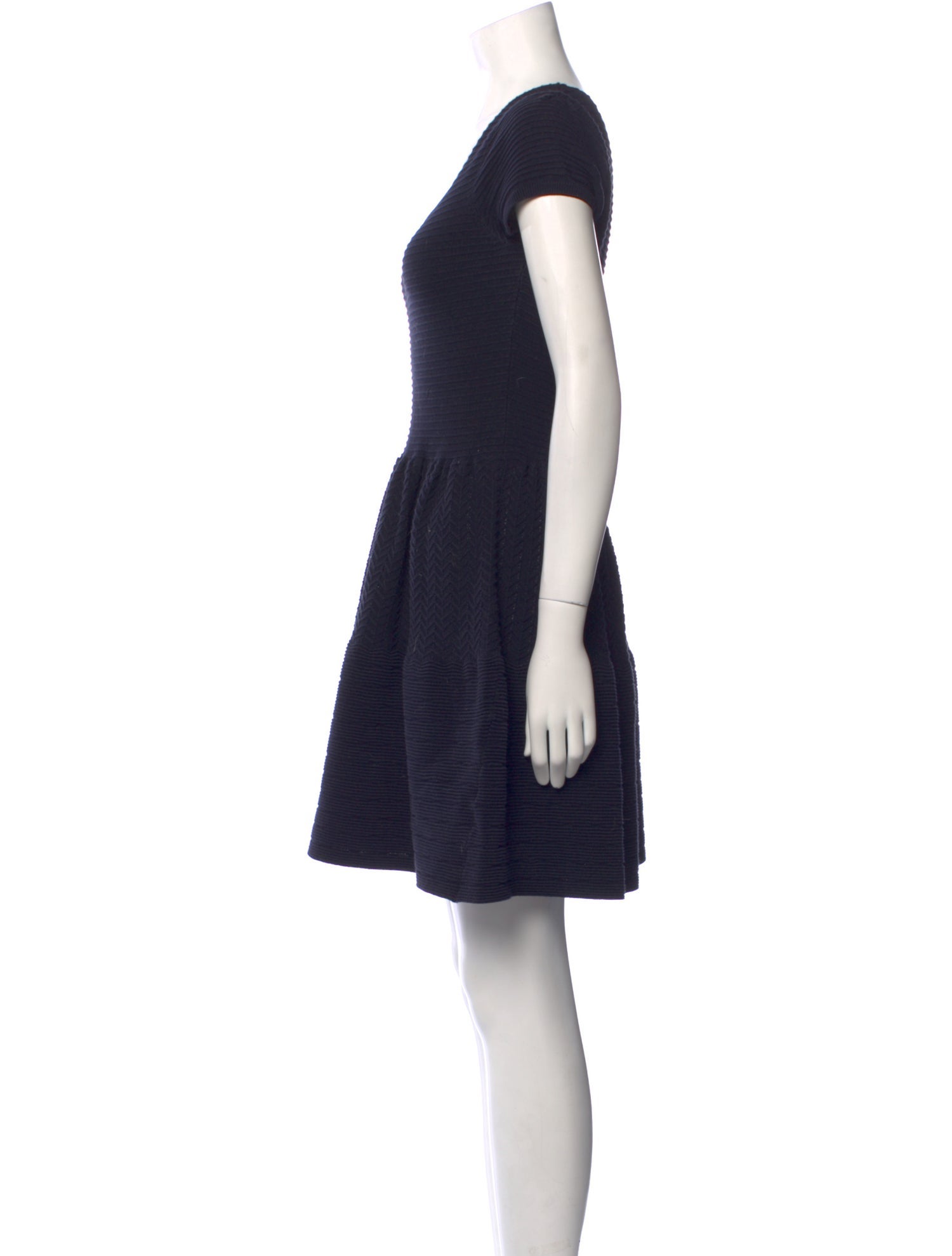 Sandro Scoop Neck Mini Dress