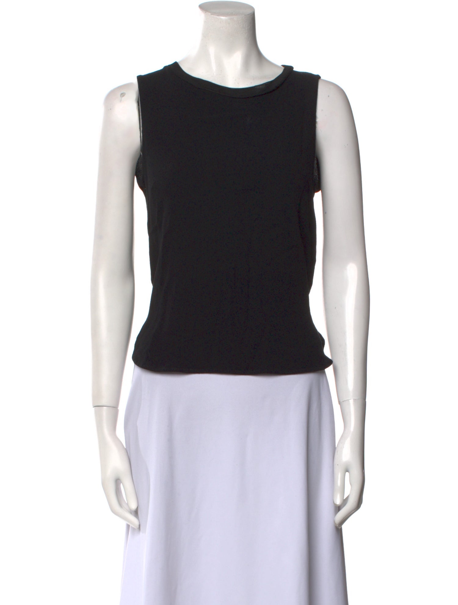 Sandro Crew Neck Sleeveless Top