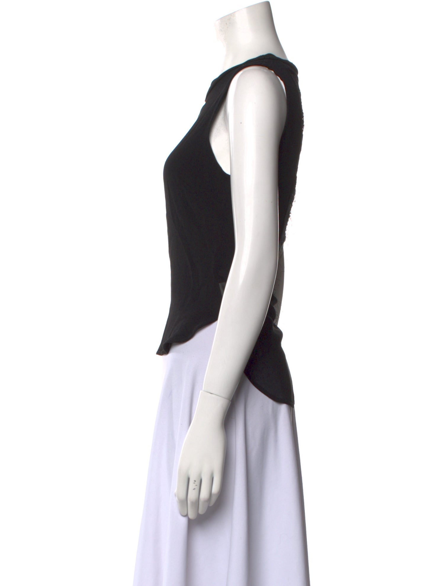 Sandro Crew Neck Sleeveless Top