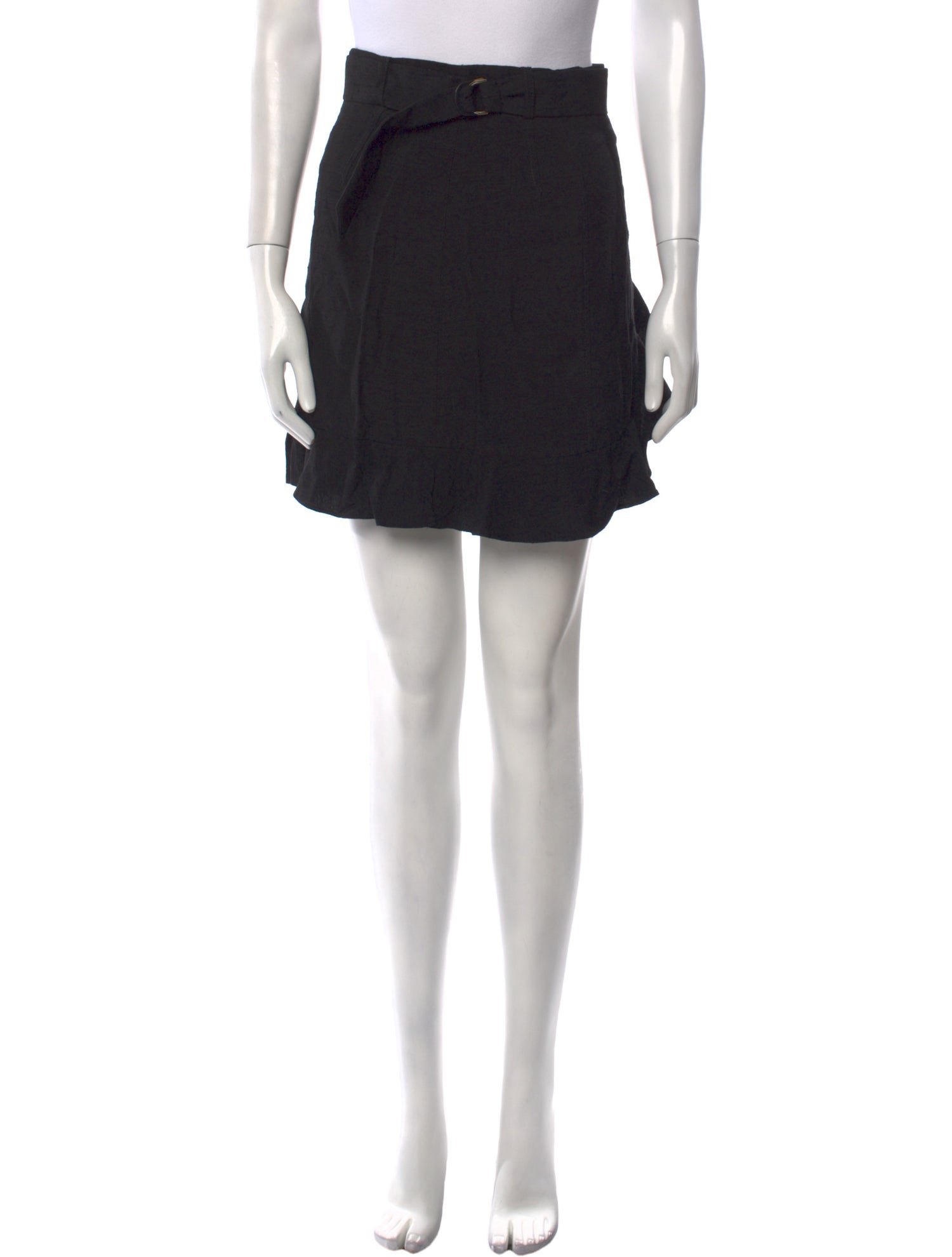 Sandro Ruffle Embellishment Mini Skirt