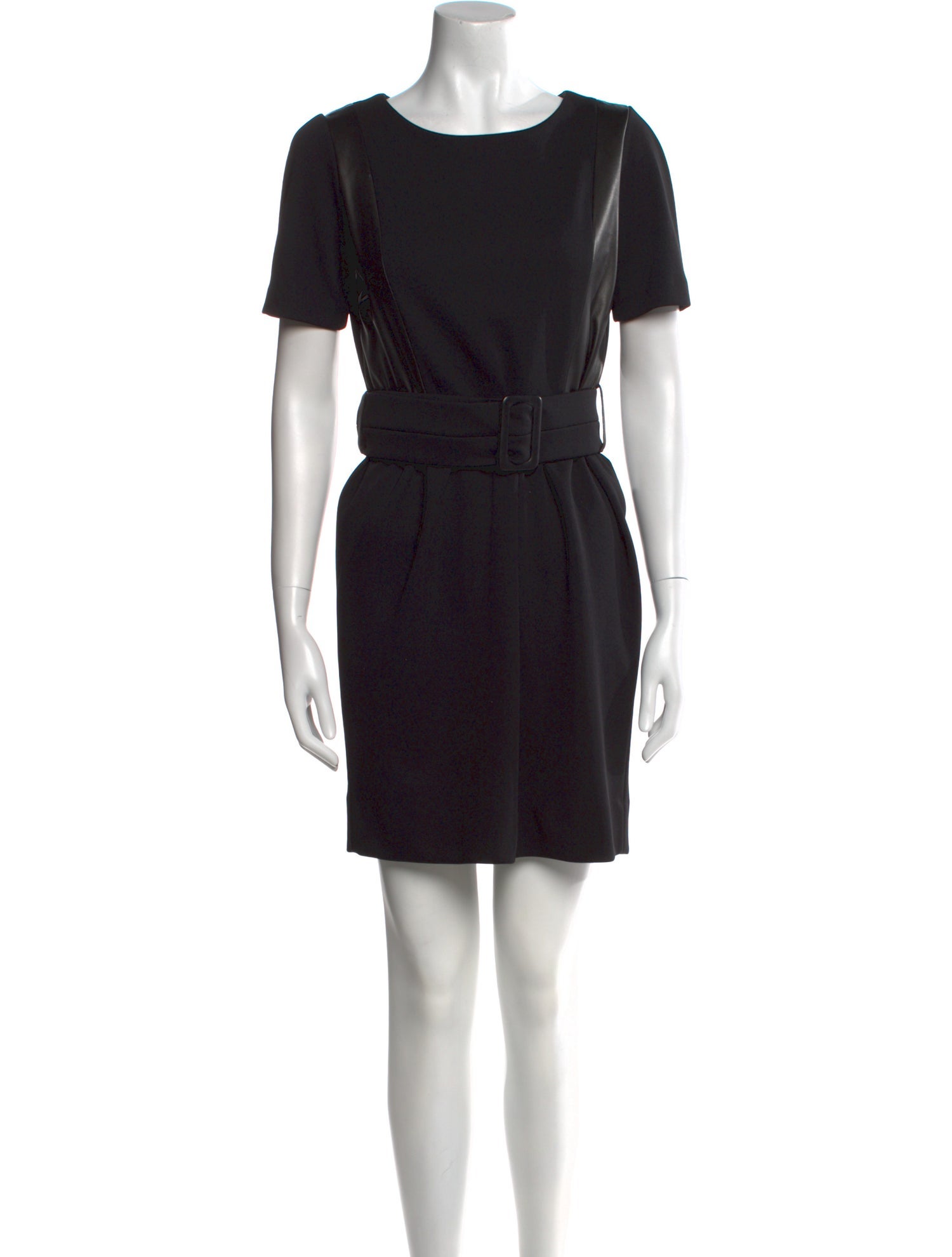 Sandro Scoop Neck Mini Dress