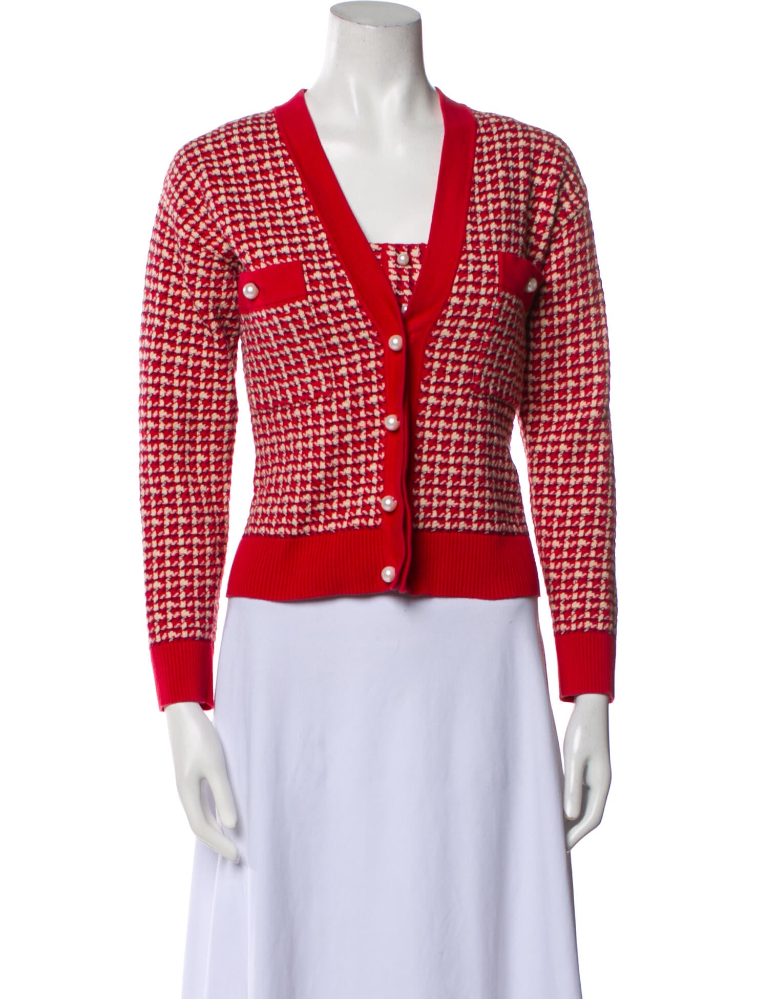 Sandro Tweed Pattern Dress Set