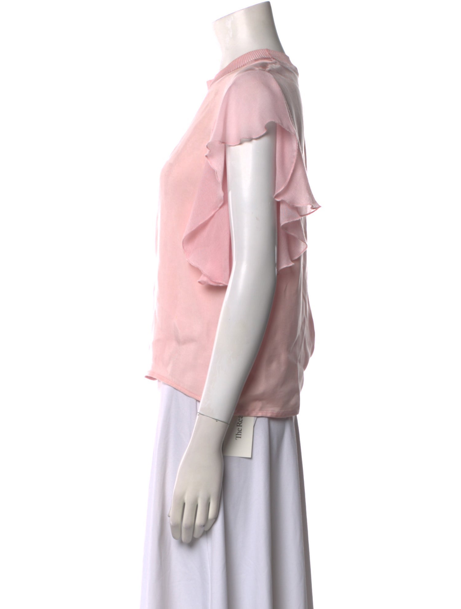 Sandro Crew Neck Short Sleeve Blouse