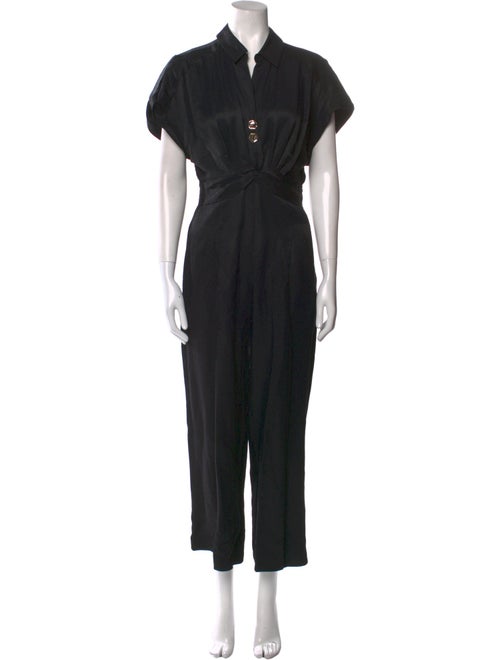 Sandro V-Neck Jumpsuit