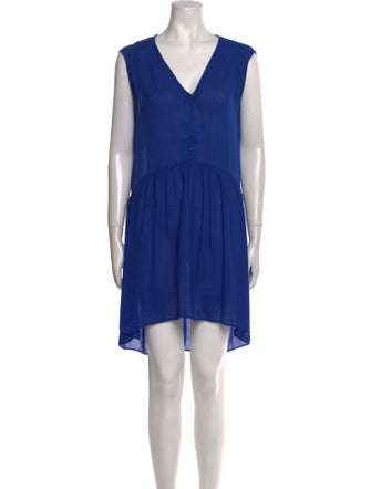 Sandro V-Neck Knee-Length Dress