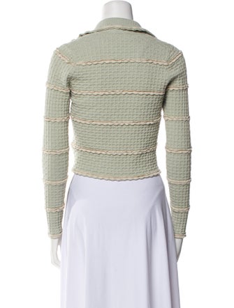 Sandro Striped V-Neck Sweater