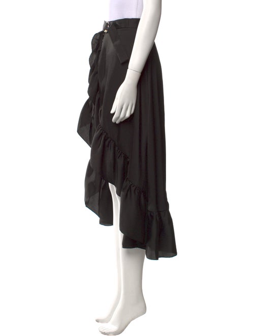 Sandro Ruffle Embellishment Midi Length Skirt