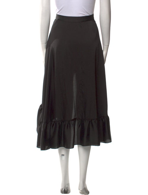 Sandro Ruffle Embellishment Midi Length Skirt