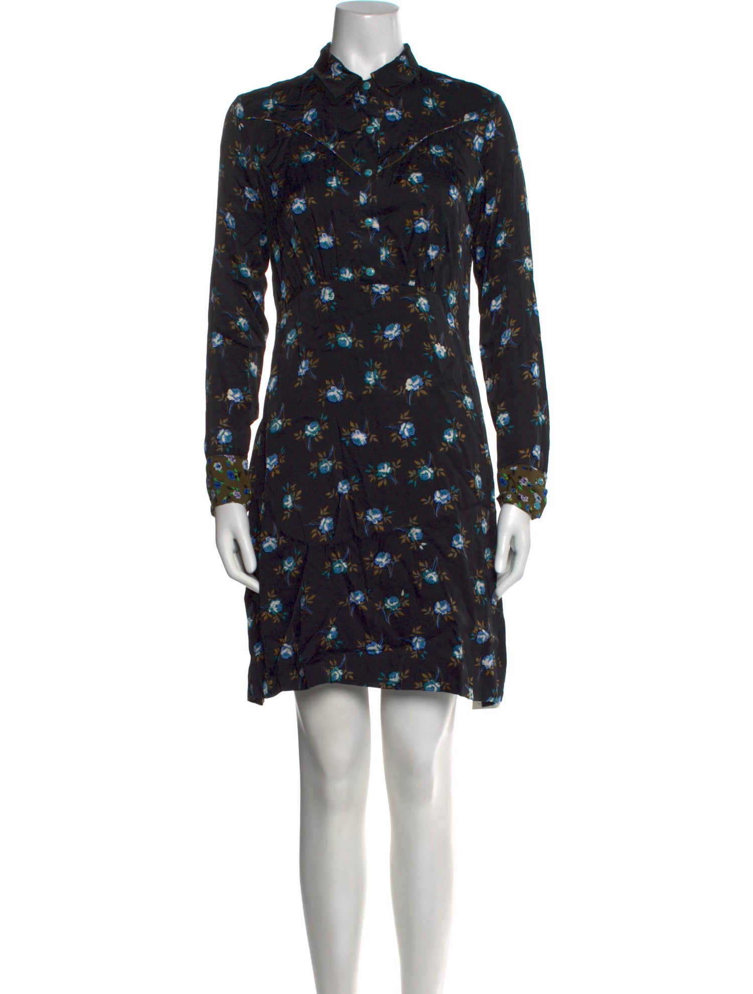 Sandro Floral Print Mini Dress
