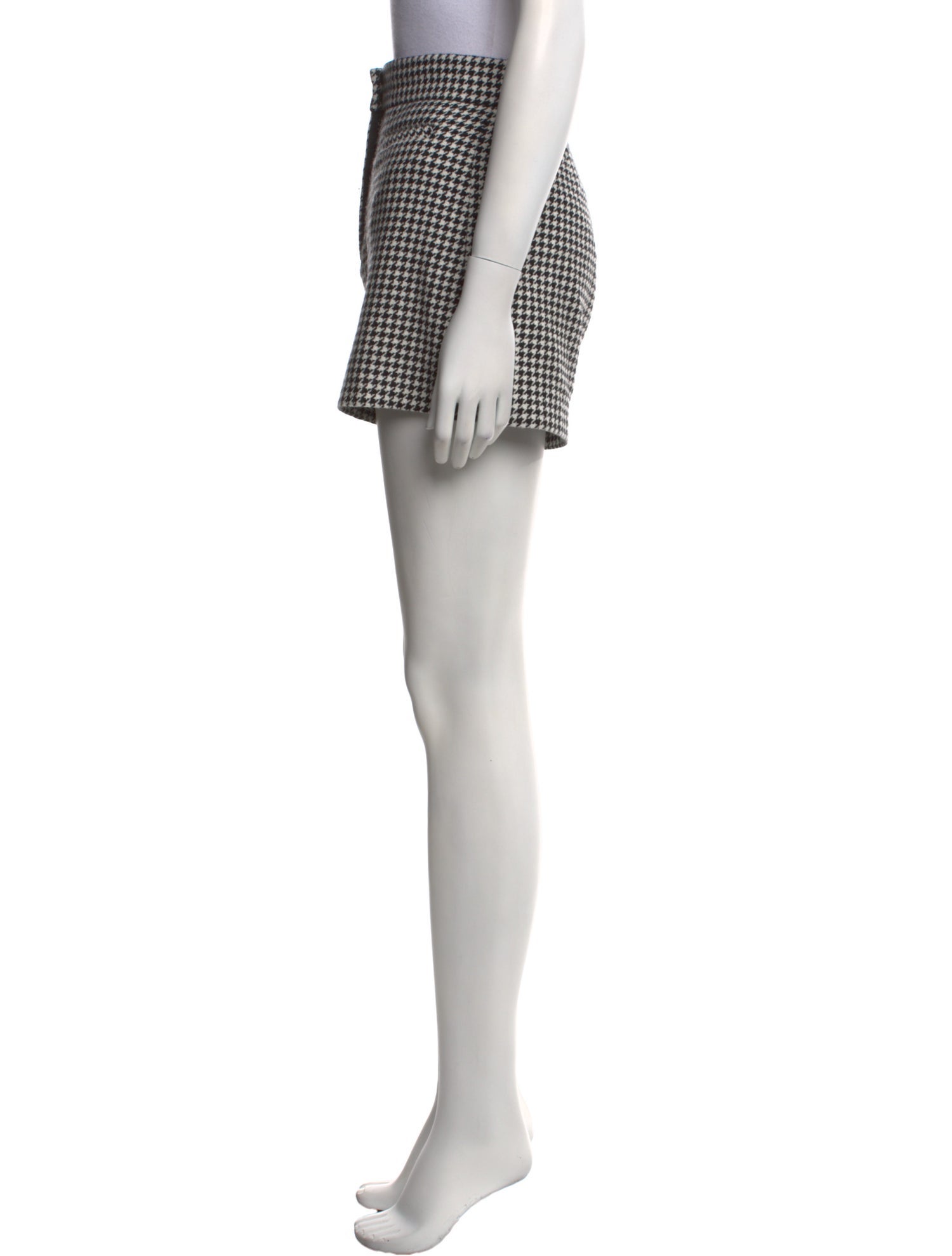 Sandro Plaid Print Mini Shorts