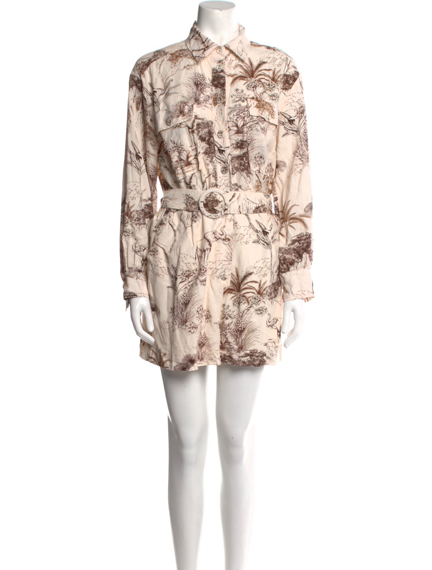 Sandro Printed Romper