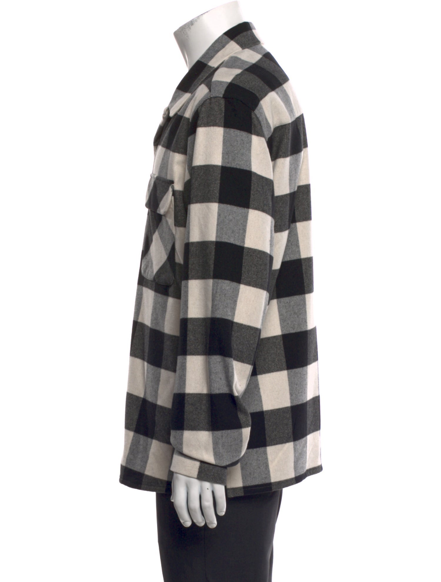 Sandro Plaid Print Long Sleeve Shirt