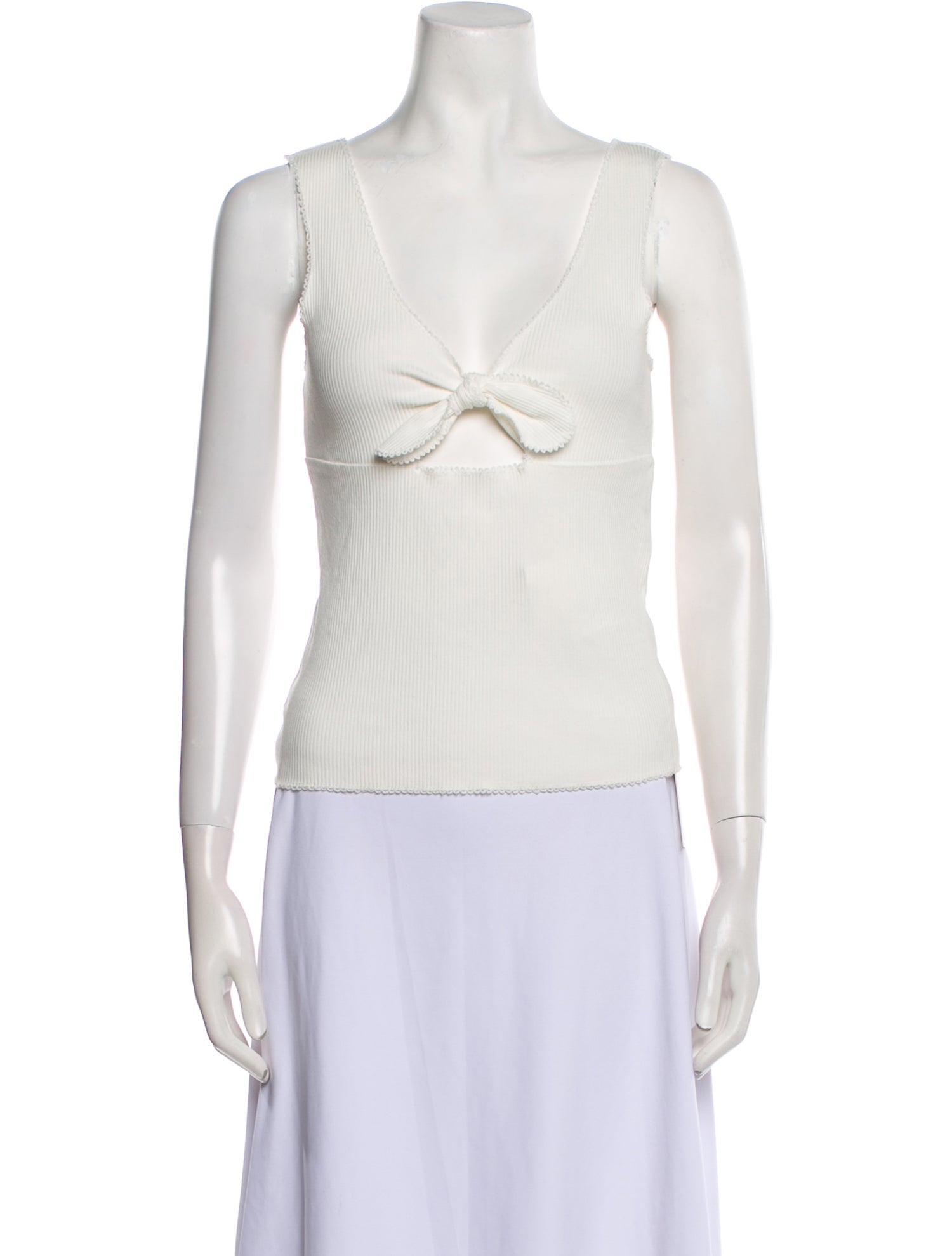 Sandro V-Neck Sleeveless Top