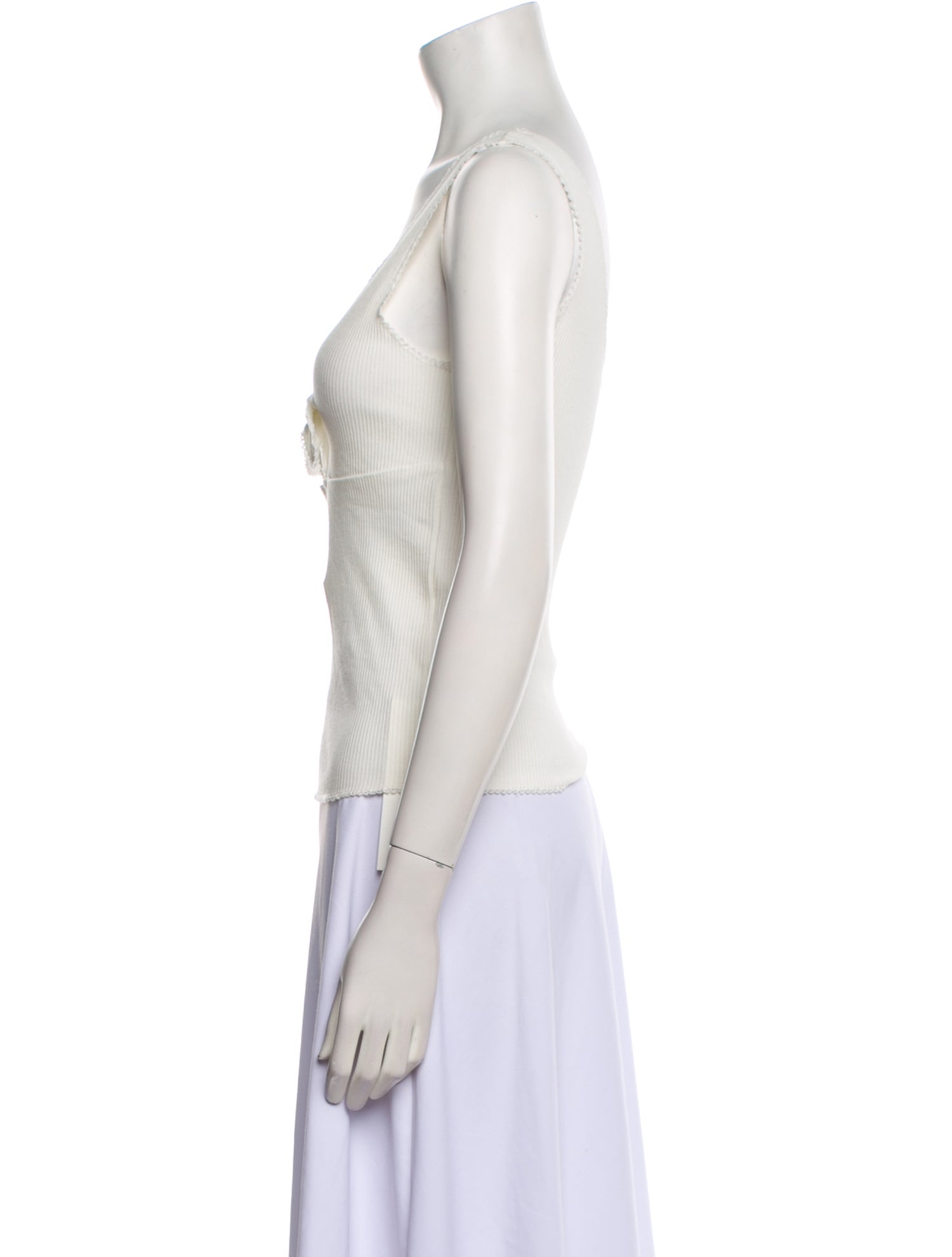 Sandro V-Neck Sleeveless Top