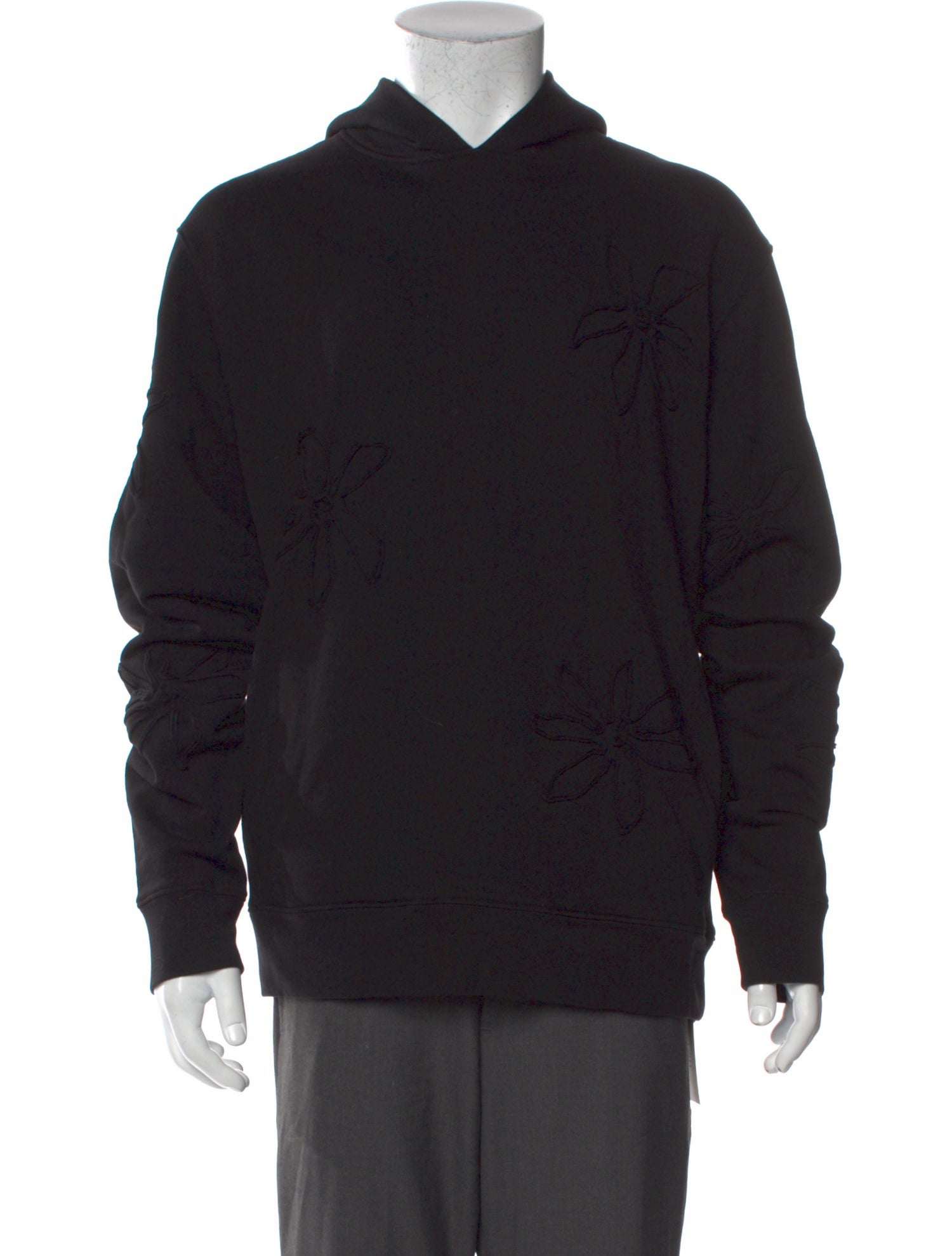 Sandro Crew Neck Long Sleeve Hoodie