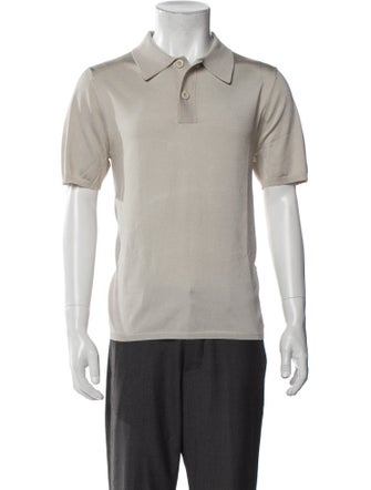 Sandro Collar Short Sleeve Polo Shirt
