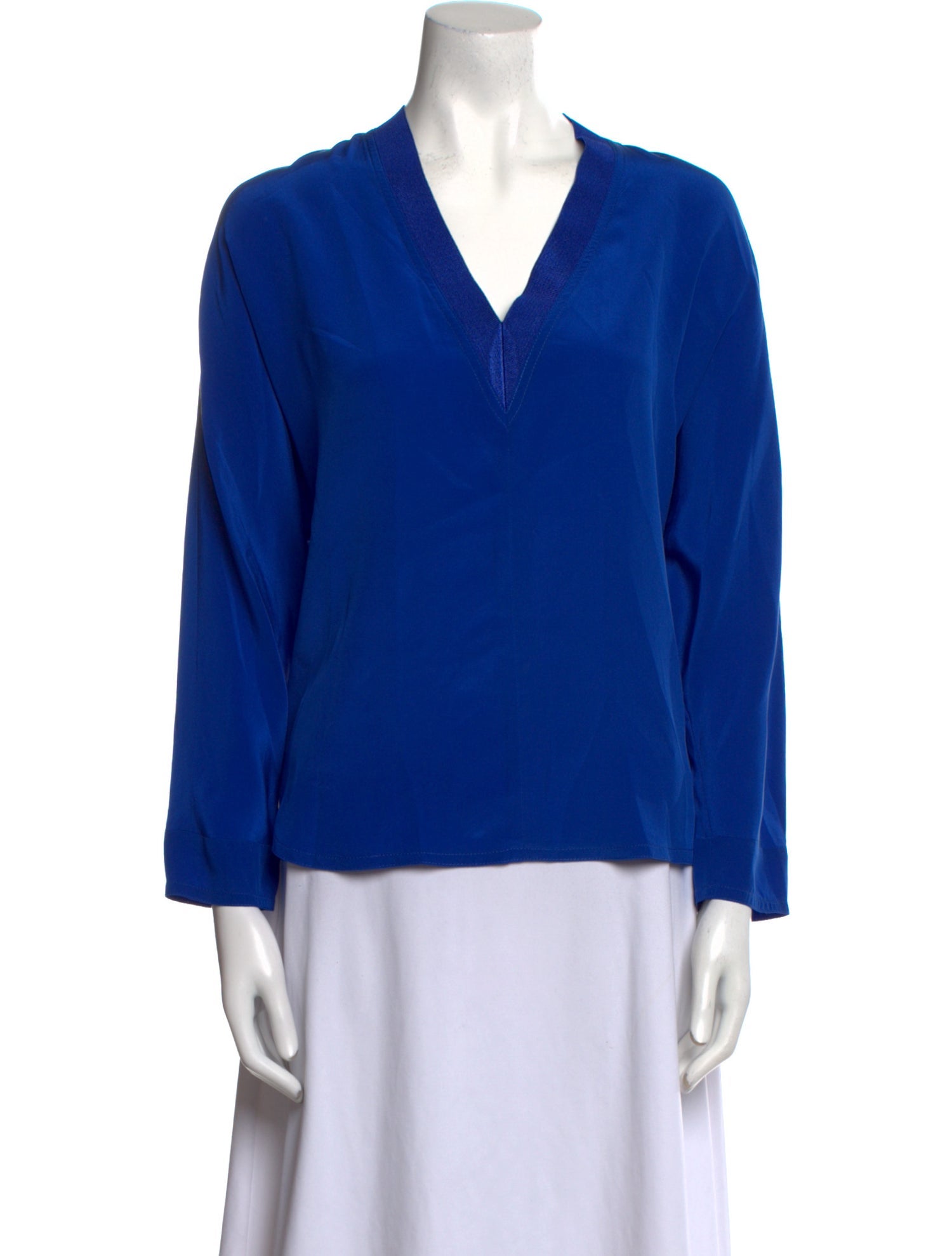 Sandro Silk V-Neck Blouse