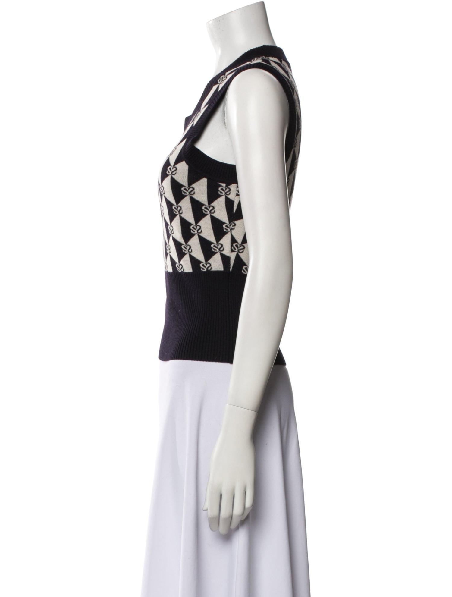 Sandro Wool Printed Vest