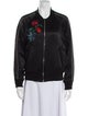 Sandro Graphic Print Bomber Jacket
