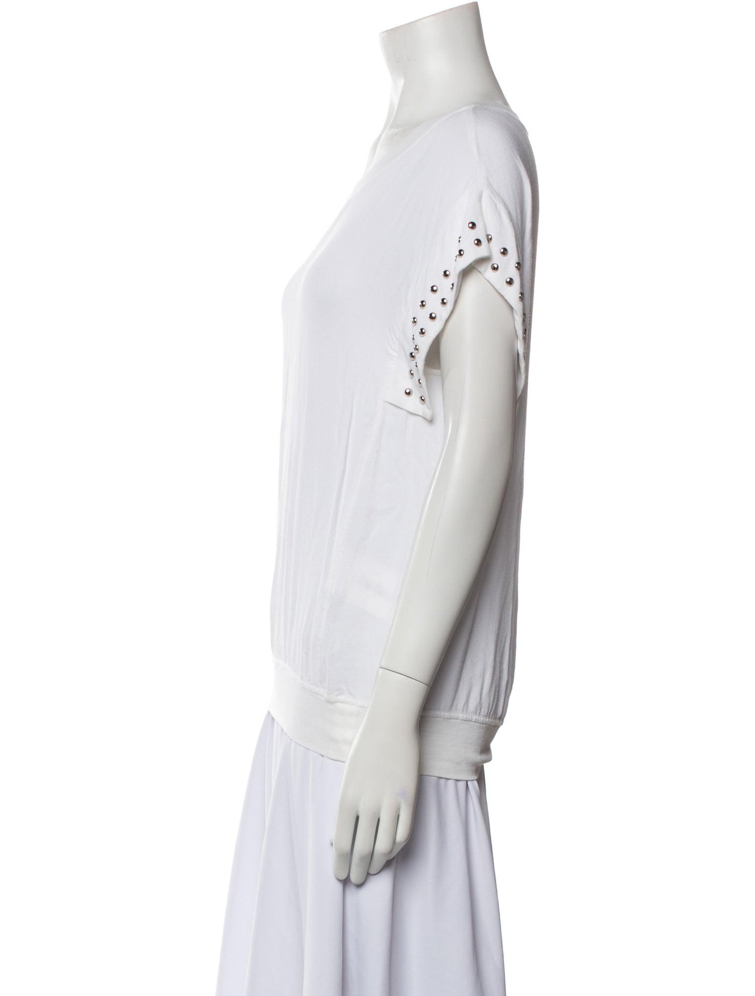 Sandro Bateau Neckline Short Sleeve T-Shirt