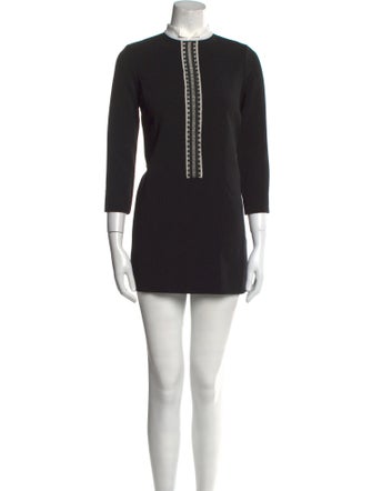 Sandro Crew Neck Mini Dress