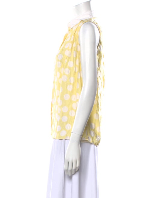 Sandro Silk Polka Dot Print Button-Up Top