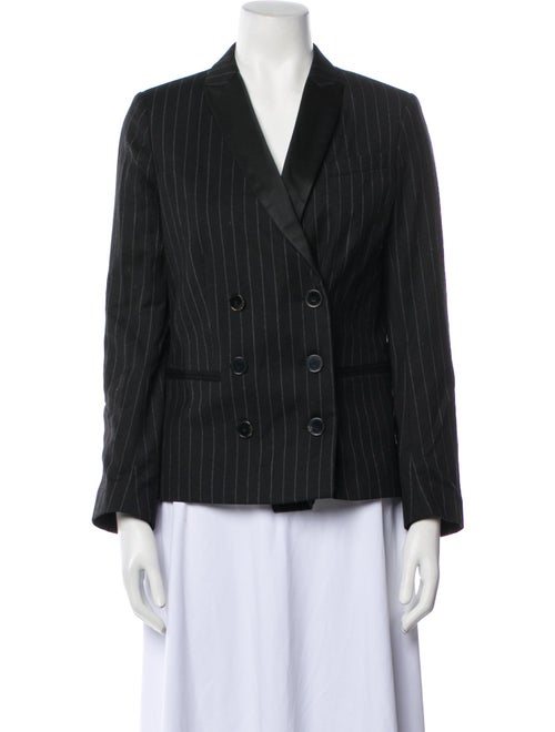 Sandro Wool Striped Blazer