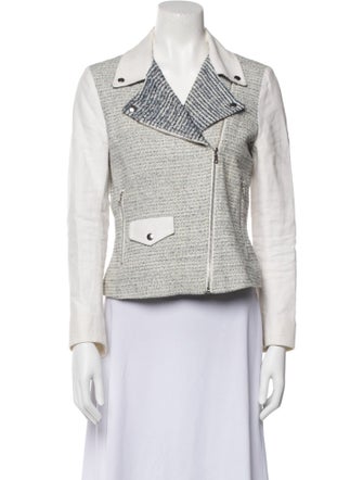Sandro Tweed Pattern Blazer