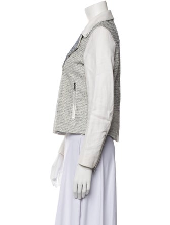 Sandro Tweed Pattern Blazer