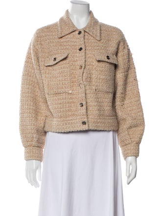 Sandro Tweed Pattern Jacket