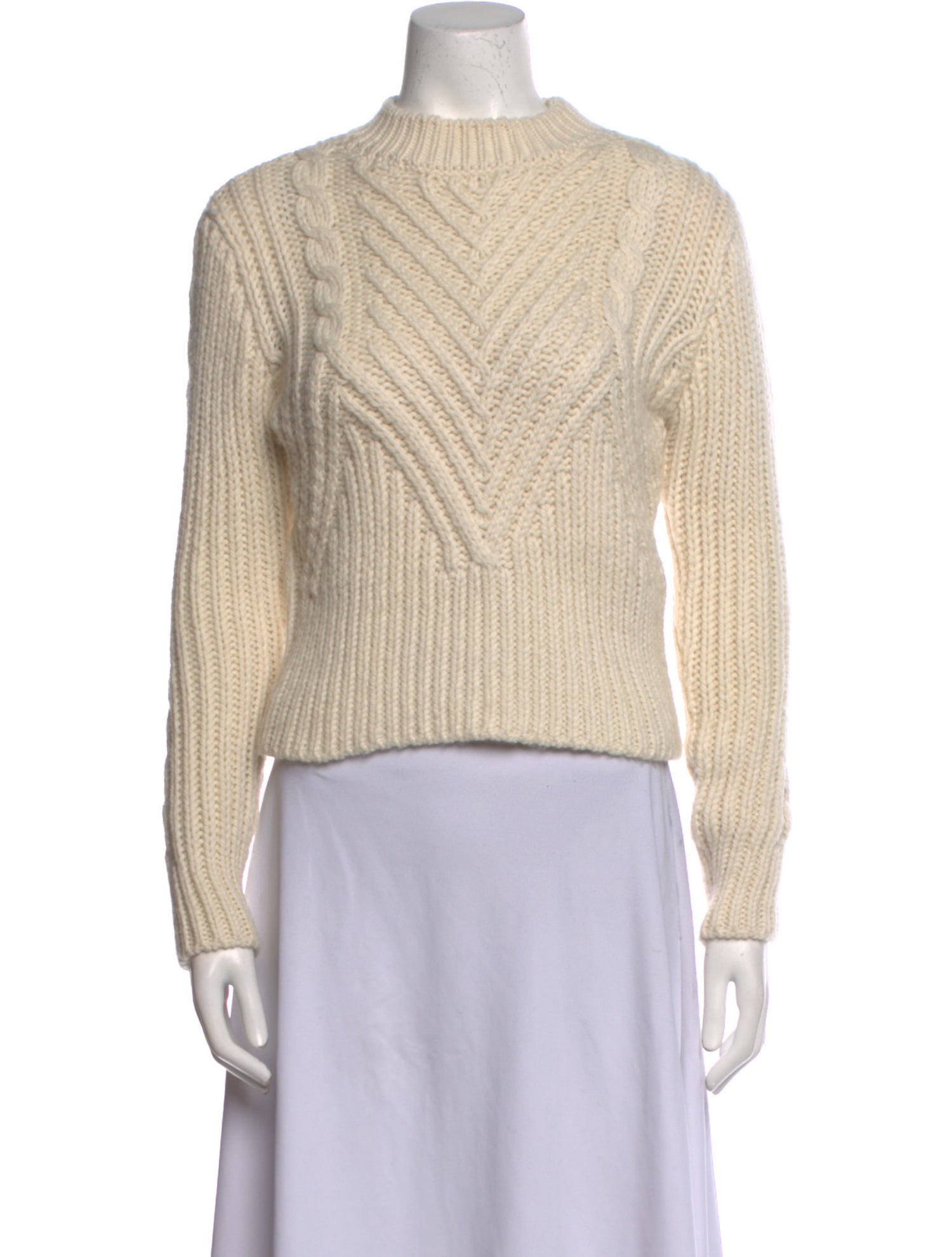 Sandro Wool Mock Neck Sweater