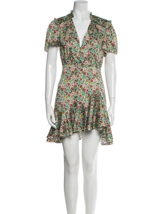 Sandro Floral Print Mini Dress