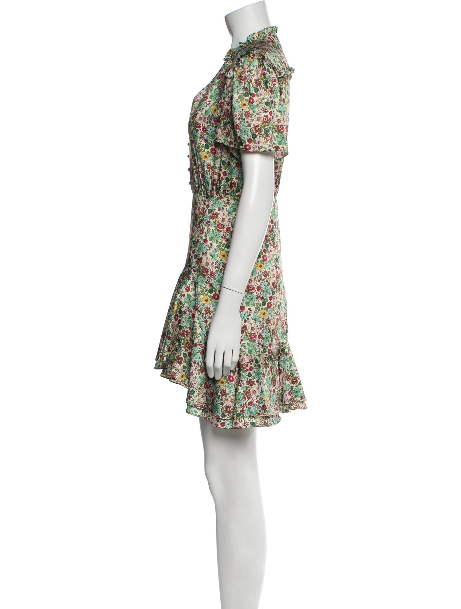 Sandro Floral Print Mini Dress