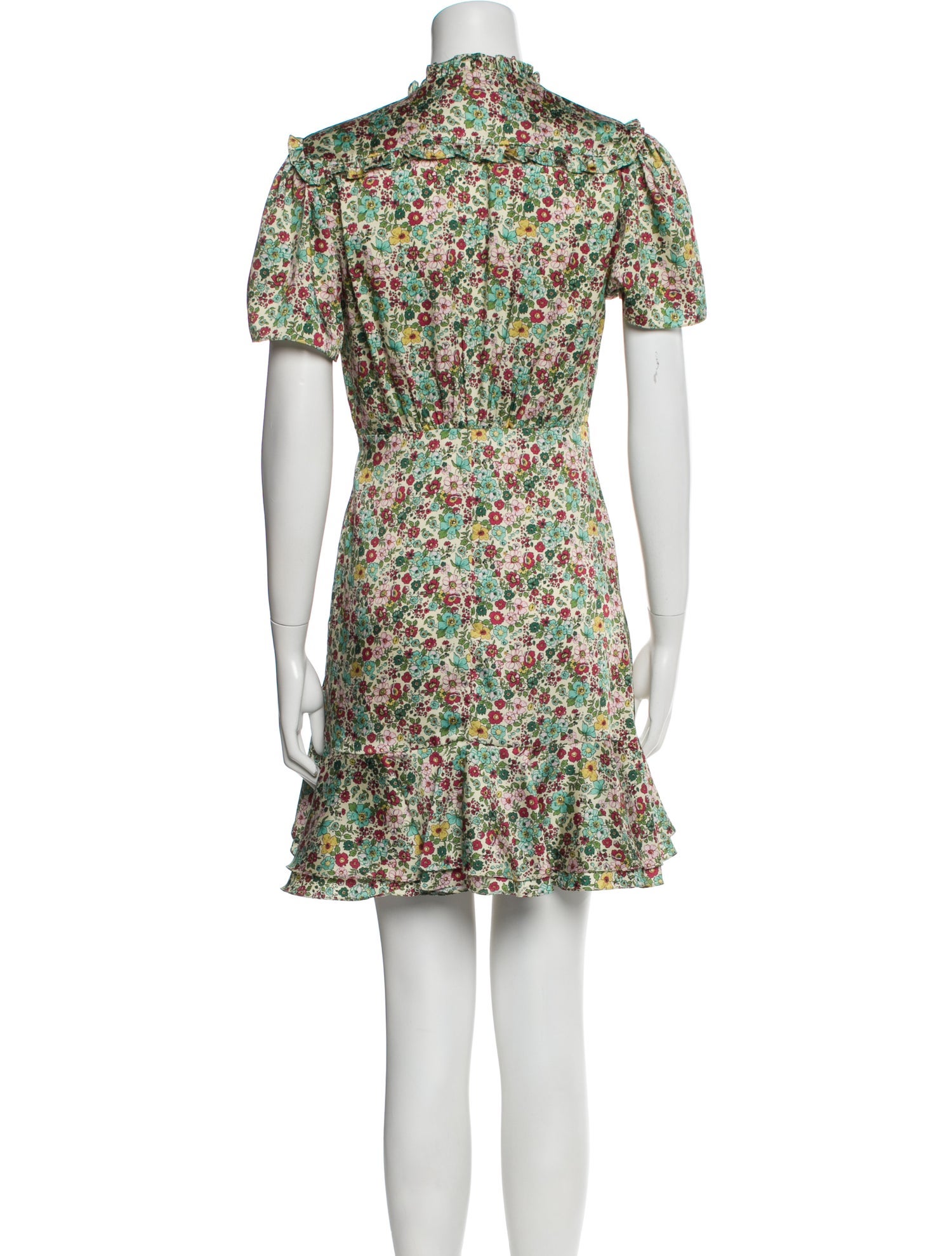 Sandro Floral Print Mini Dress