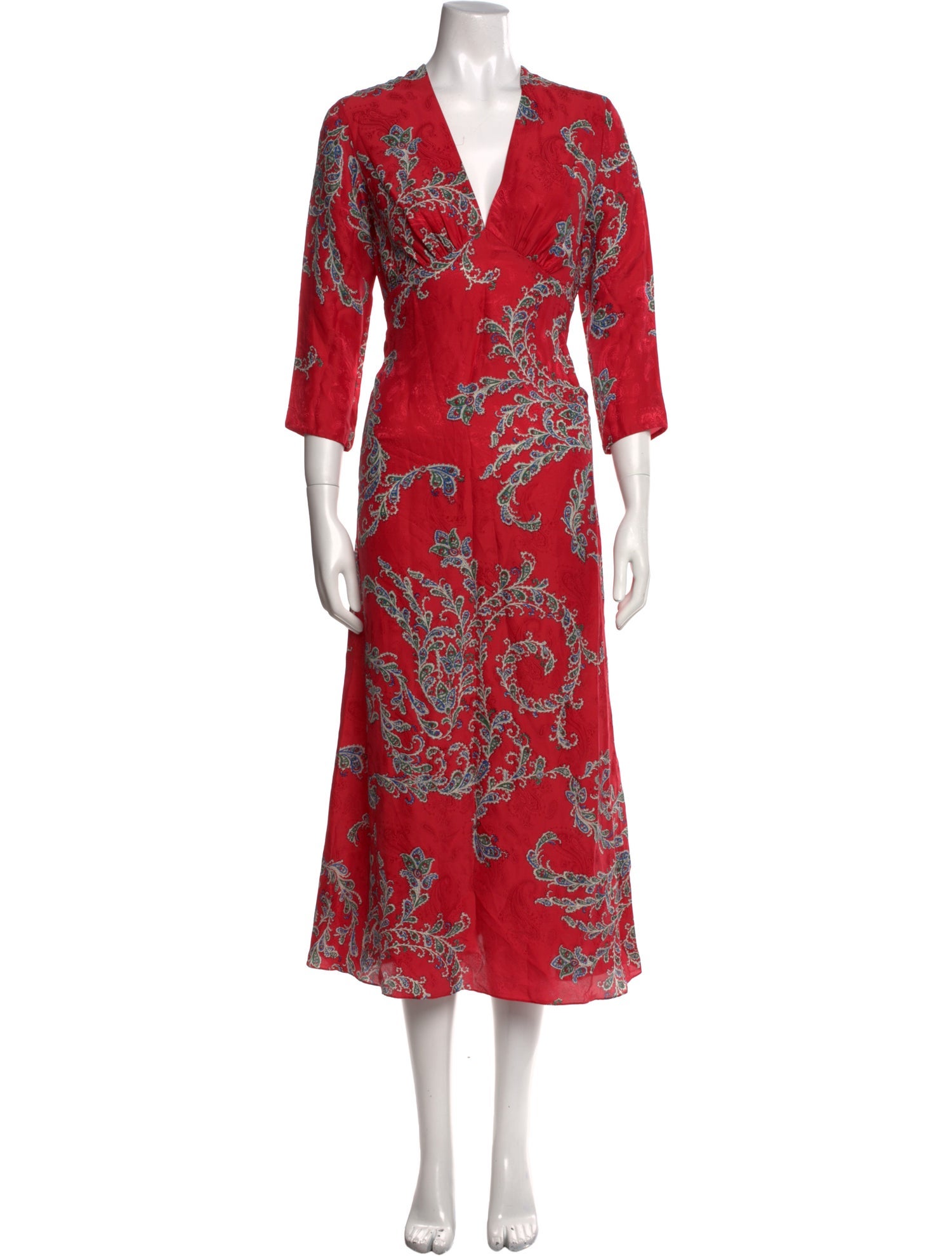 Sandro Printed Long Dress