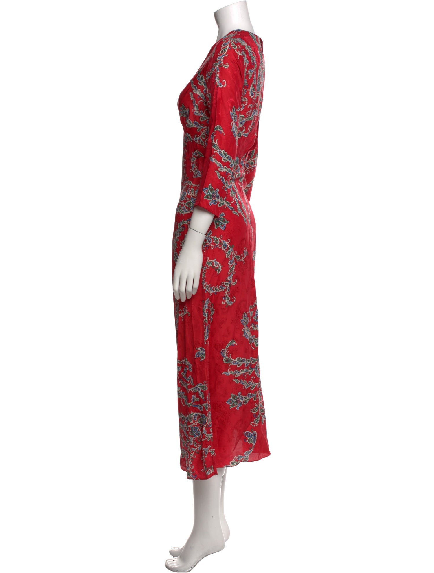 Sandro Printed Long Dress