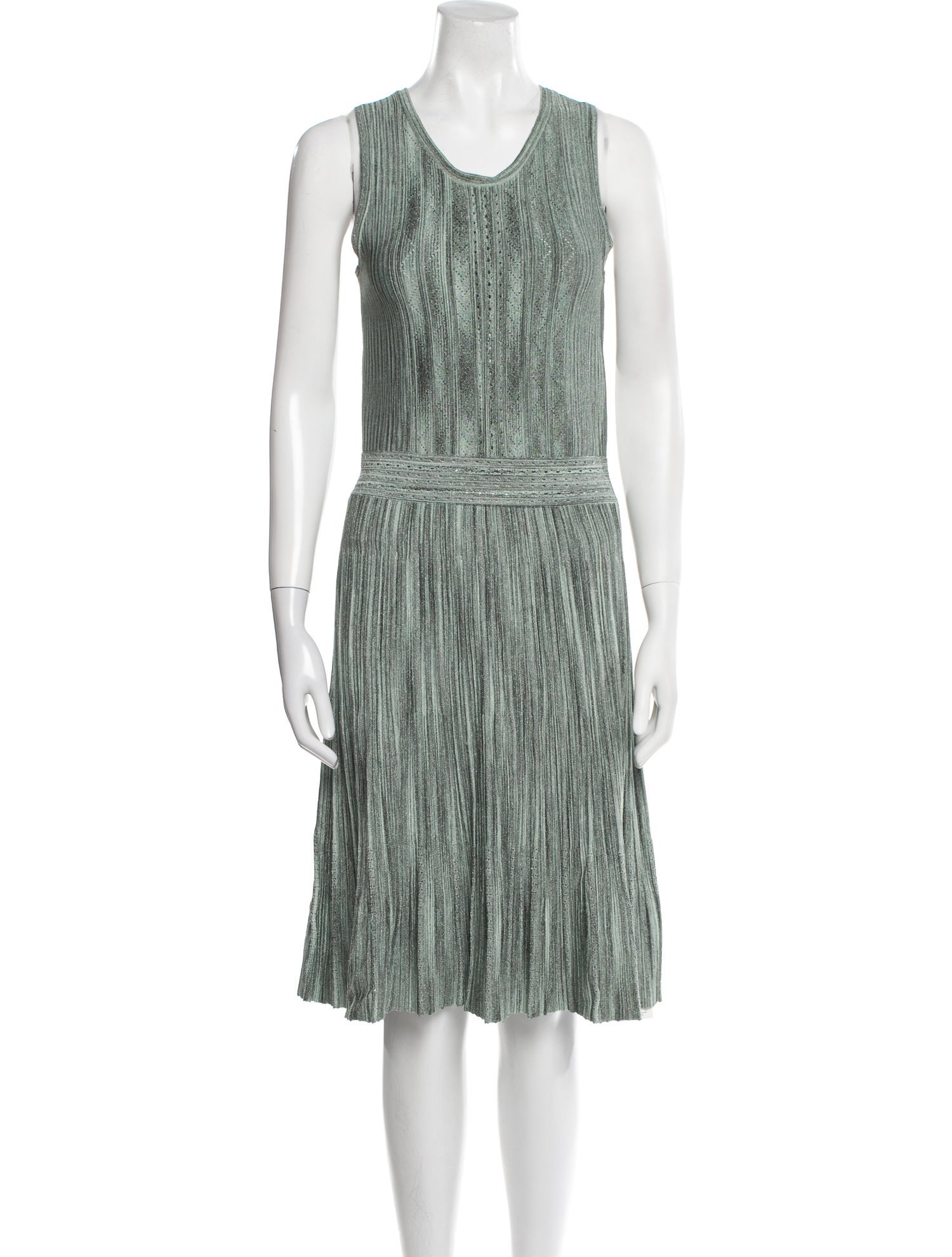 Sandro Scoop Neck Knee-Length Dress